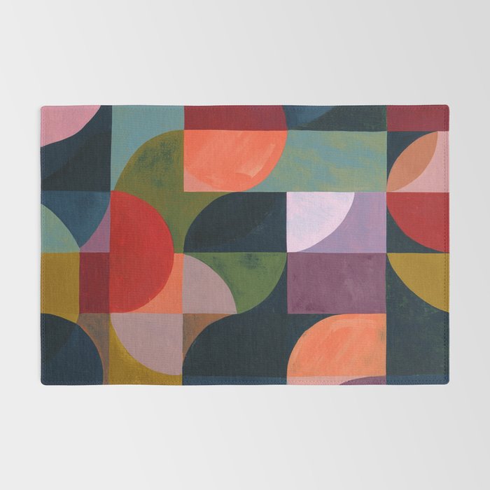 Midnight Bauhaus Garden Rug Gallery Image 2