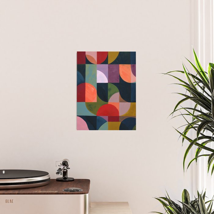 Midnight Bauhaus Garden Poster Gallery Image 2