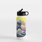 The Great Wave Of  Cat Water Bottle Gallery Image 1