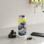 The Great Wave Of  Cat Water Bottle Gallery Image 5