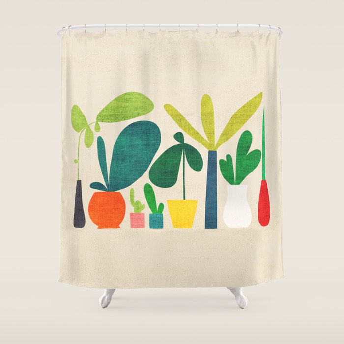 Greens Shower Curtain Gallery Image 1