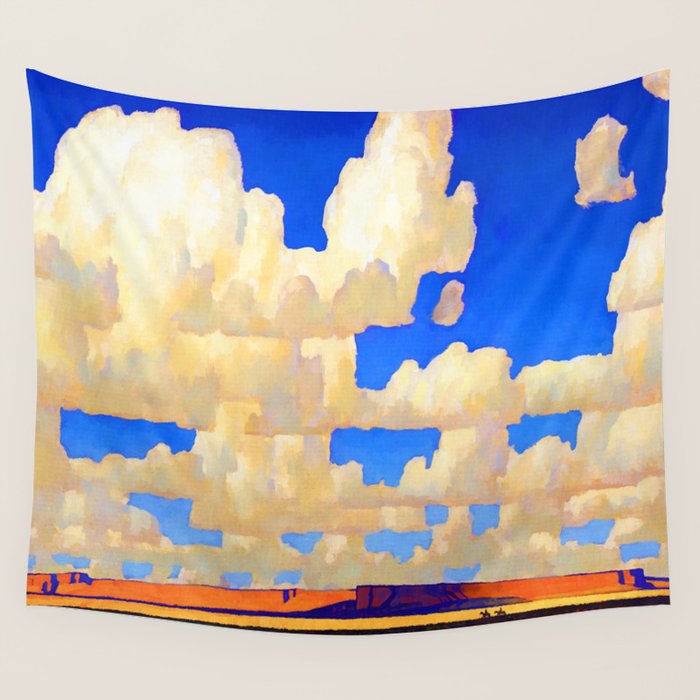 Maynard Dixon Cloud World Wall Tapestry Gallery Image 1