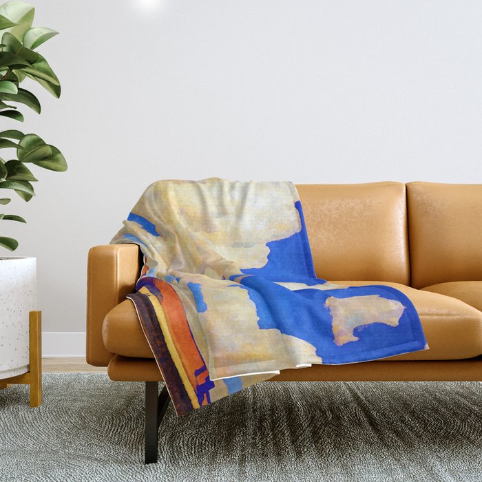 Maynard Dixon Cloud World Throw Blanket Gallery Image 1