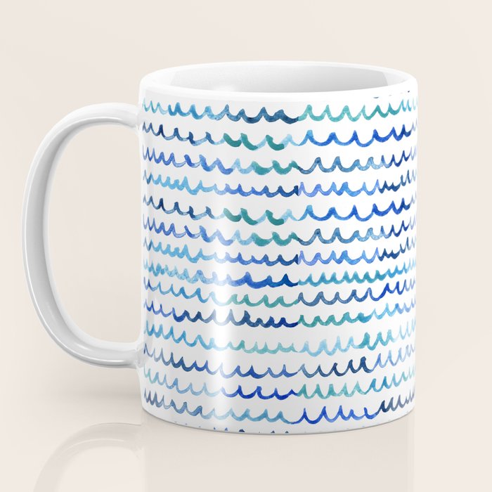 Watercolor Waves Coffee Mug Gallery Image 3