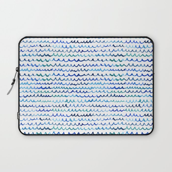 Watercolor Waves Laptop Sleeve Gallery Image 1