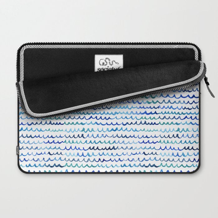 Watercolor Waves Laptop Sleeve Gallery Image 2