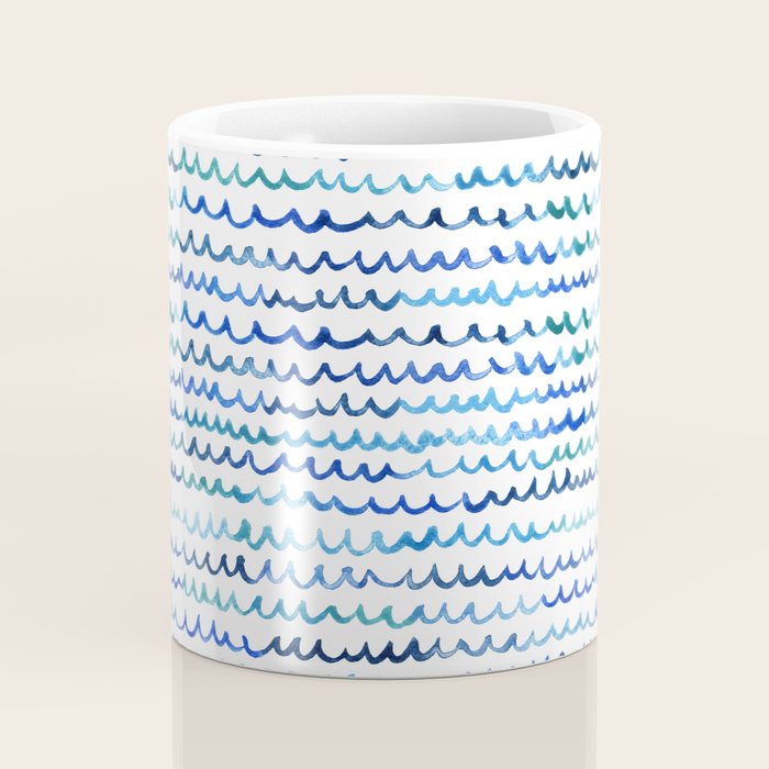 Watercolor Waves Coffee Mug Gallery Image 4