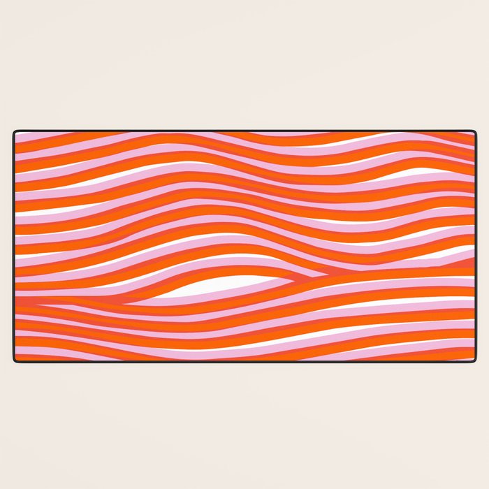 electric zebra stripes Desk Mat Gallery Image 3