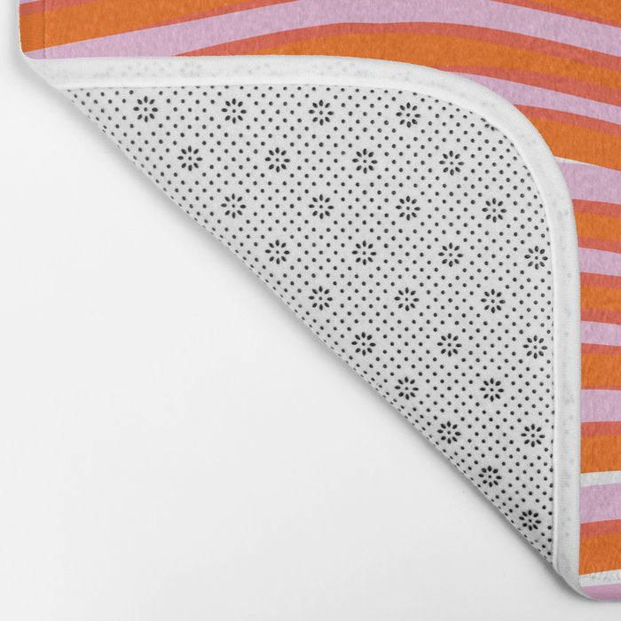 electric zebra stripes Bath Mat Gallery Image 2