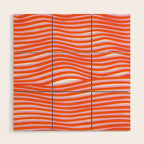 electric zebra stripes Wood Wall Art Gallery Image 1