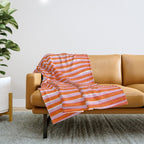 electric zebra stripes Throw Blanket Gallery Image 1