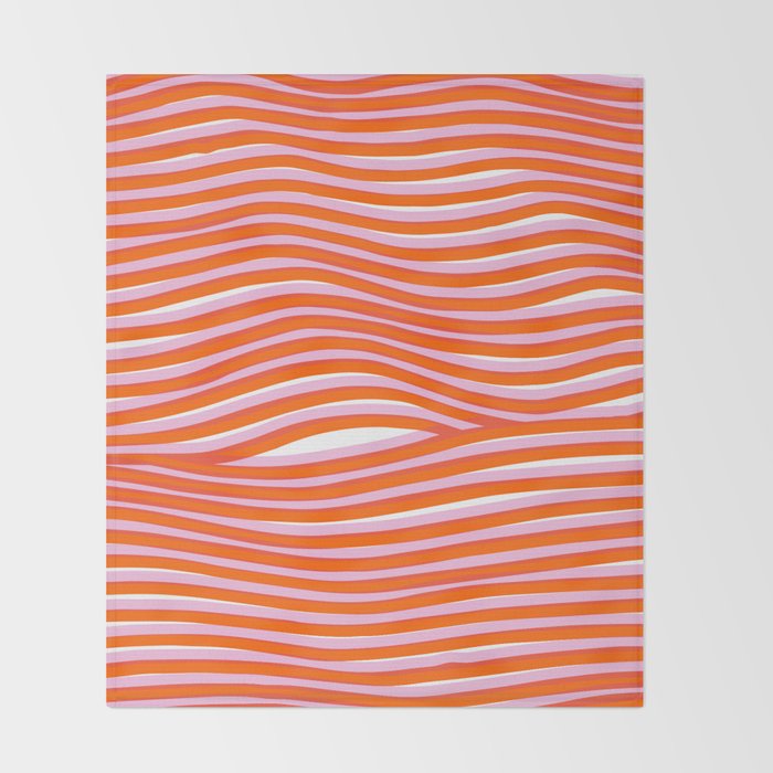 electric zebra stripes Throw Blanket Gallery Image 2