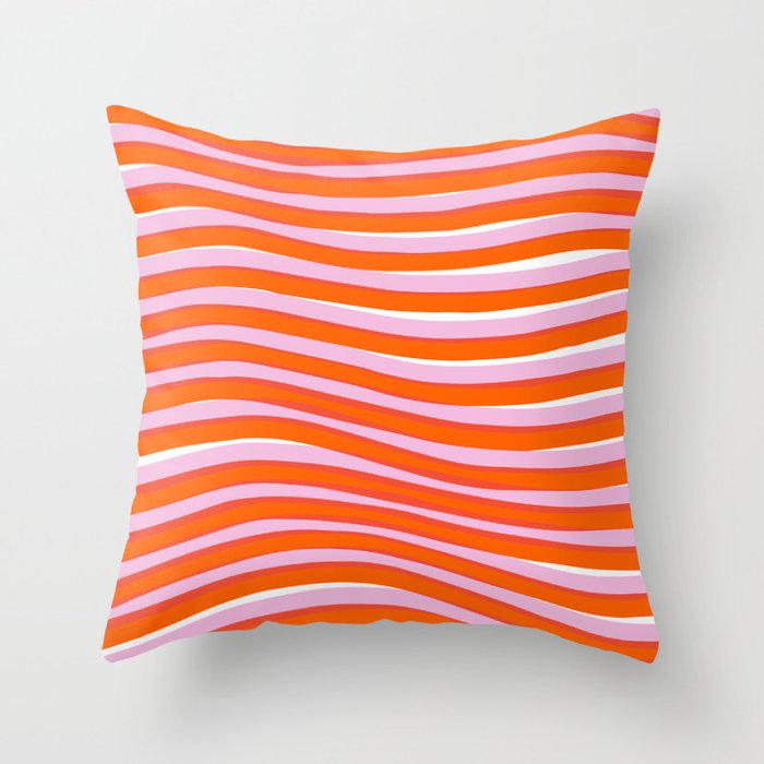electric zebra stripes Throw Pillow Gallery Image 6