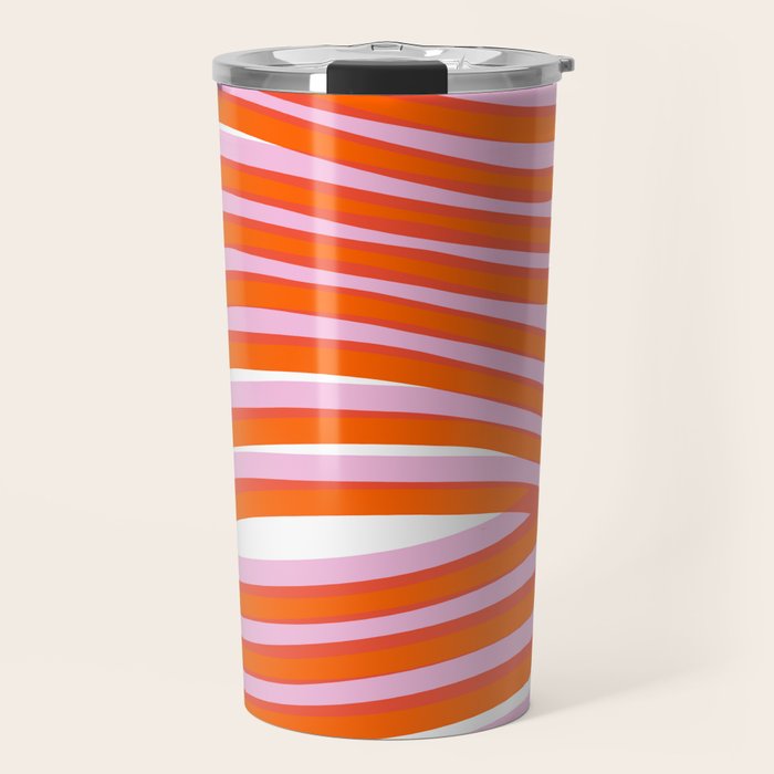 electric zebra stripes Travel Mug Gallery Image 1