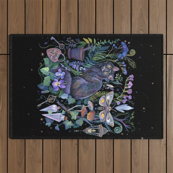 Witch Potion Garden Outdoor Rug Gallery Image 1