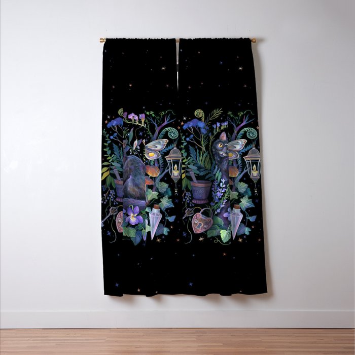 Witch Potion Garden Window Curtain Gallery Image 3
