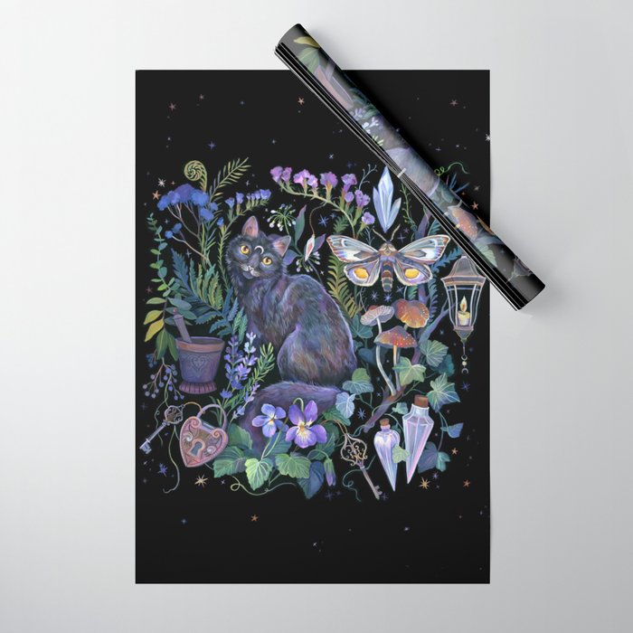 Witch Potion Garden Wrapping Paper Gallery Image 1