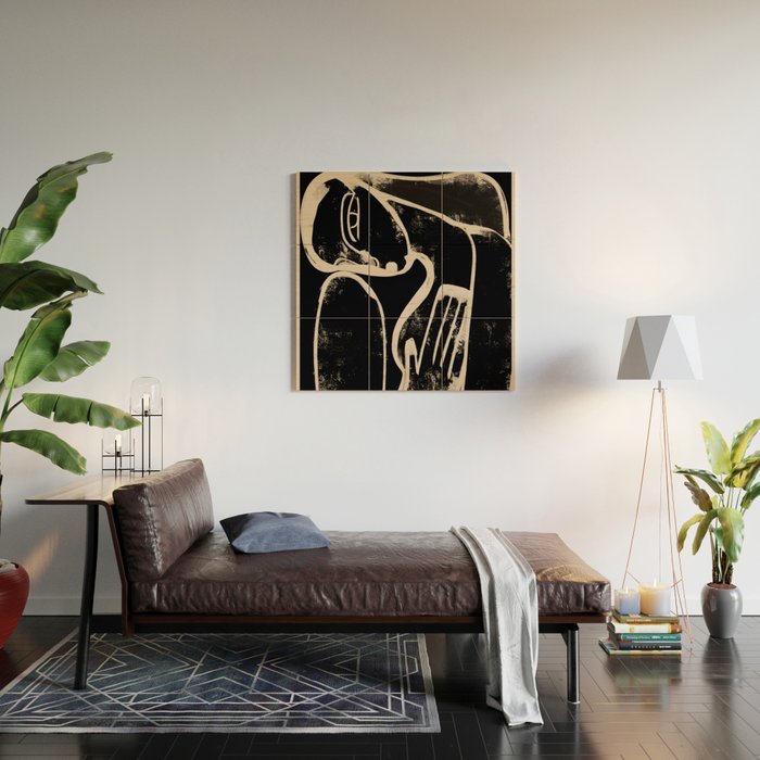 Abstract Female Figure 35 Wood Wall Art Gallery Image 2