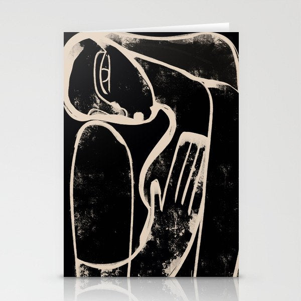 Abstract Female Figure 35 Stationery Card Gallery Image 2