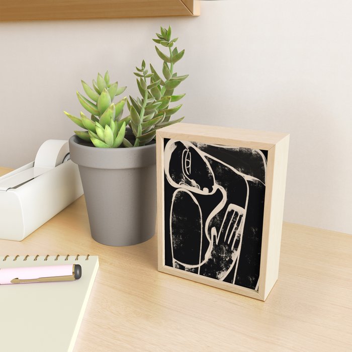 Abstract Female Figure 35 Mini Art Print Gallery Image 2