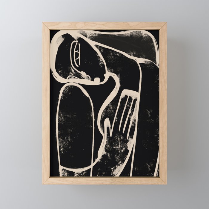 Abstract Female Figure 35 Mini Art Print Gallery Image 1