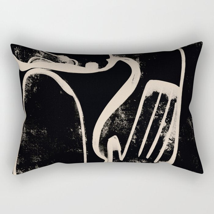 Abstract Female Figure 35 Rectangular Pillow Gallery Image 1