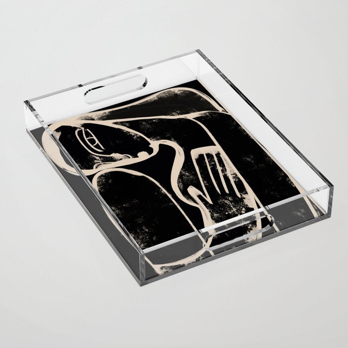 Abstract Female Figure 35 Acrylic Tray Gallery Image 1