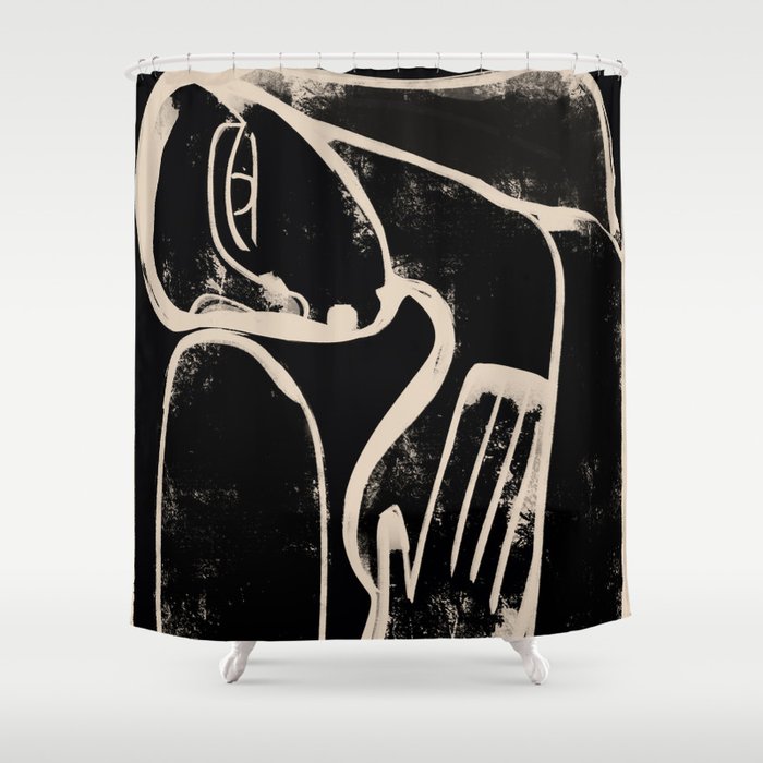 Abstract Female Figure 35 Shower Curtain Gallery Image 1