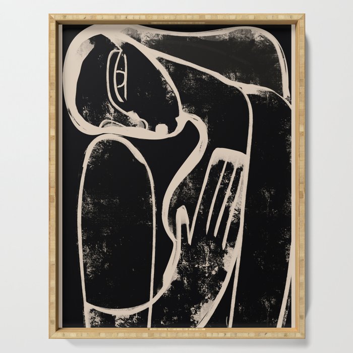 Abstract Female Figure 35 Serving Tray Gallery Image 1