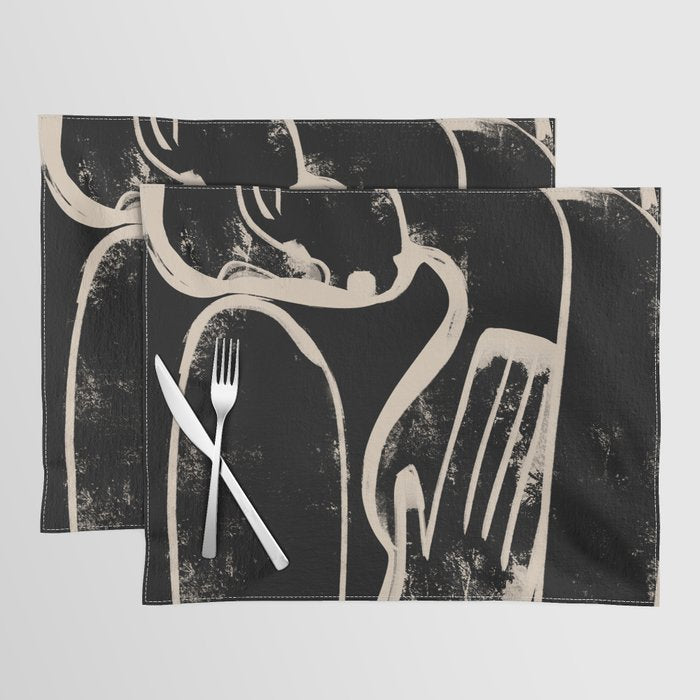 Abstract Female Figure 35 Placemat Gallery Image 1