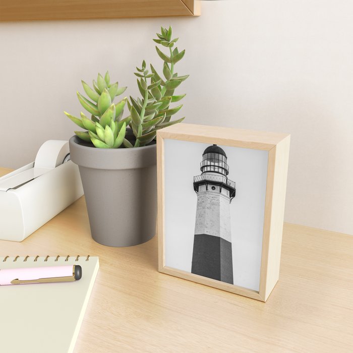 Montauk Lighthouse 01 B&W Mini Art Print Gallery Image 2