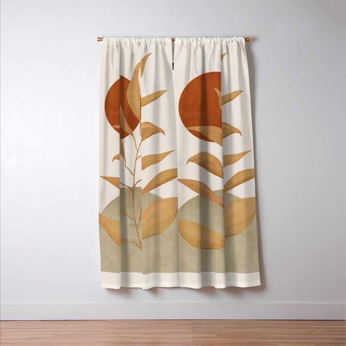 Tropical Leaf- Abstract Art 15 Window Curtain Gallery Image 3