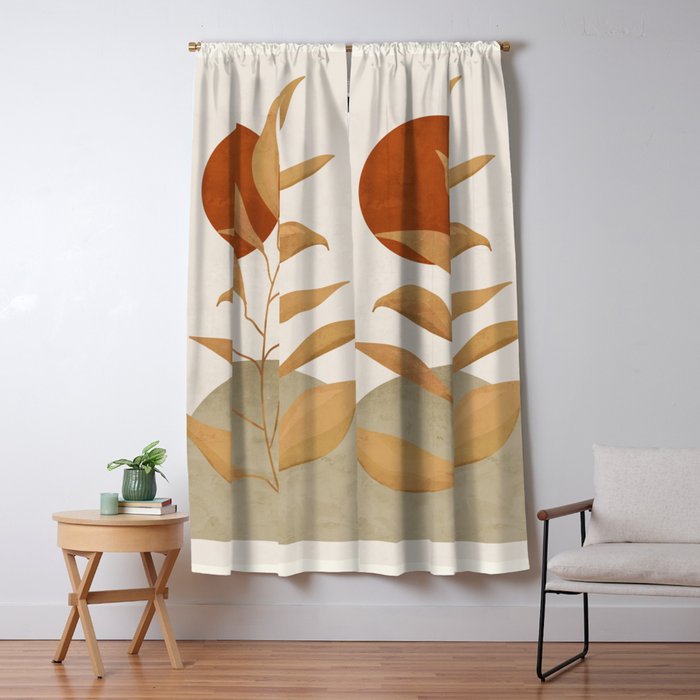 Tropical Leaf- Abstract Art 15 Window Curtain Gallery Image 5