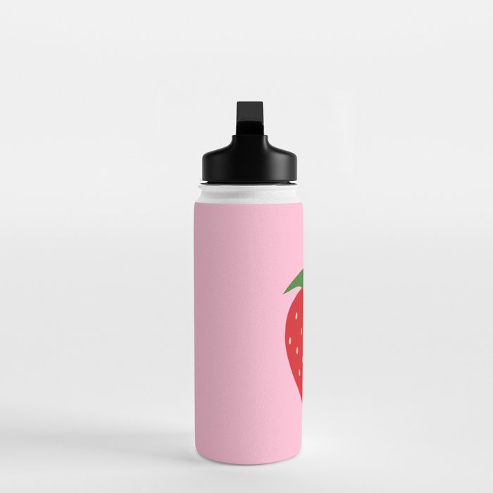 Fruit Market Print Pink Strawberry Print Fruit Art Modern Decor Food Art Abstract Water Bottle Gallery Image 3