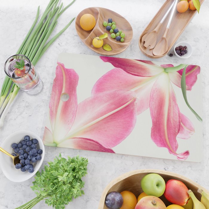 Pink Petals - Flower Photography, Botanical Cutting Board Gallery Image 2