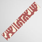 Mid Century Modern Loops Pattern in Maroon and Cream Table Runner Gallery Image 3