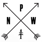PNW Pacific Northwest Compass - Black and White Forest Coffee Mug Gallery Image 2