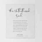 The Untethered Soul. Quote from The Untethered Soul by Michael A. Singer Throw Blanket Gallery Image 2
