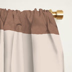 Mocha Modern Abstract 2 Window Curtain Gallery Image 2