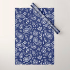 Blue Bandana Wrapping Paper Gallery Image 1