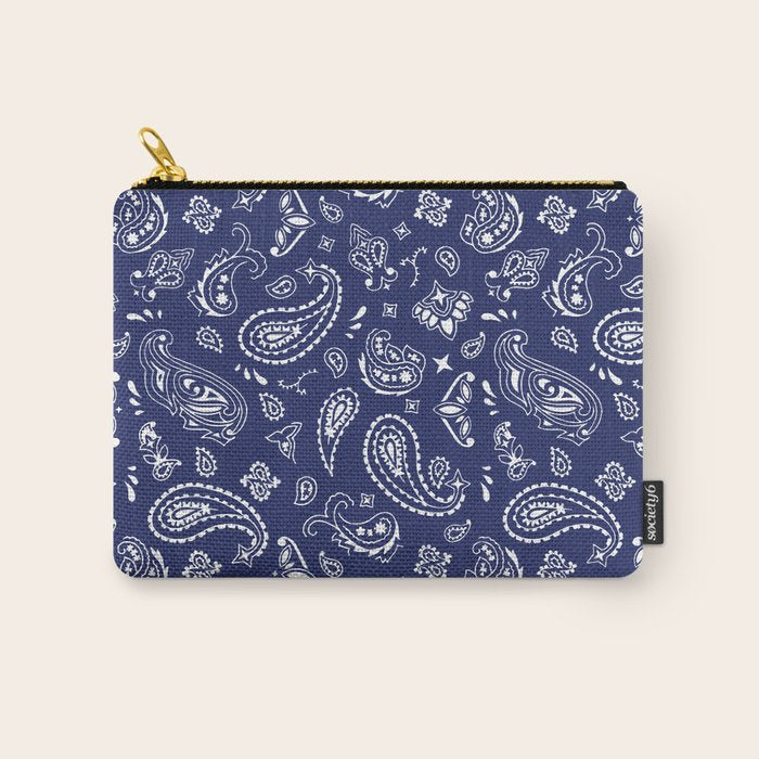 Blue Bandana Carry All Pouch Gallery Image 1