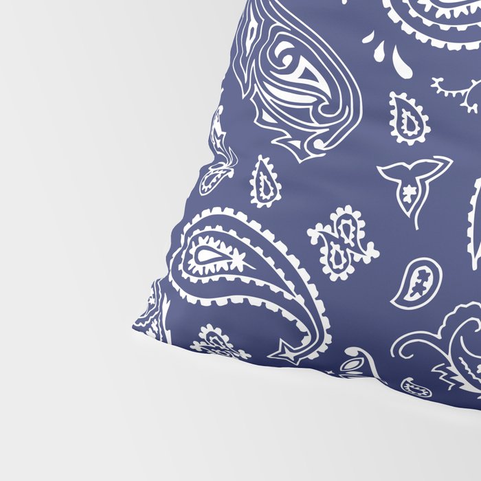 Blue Bandana Pillow Sham Gallery Image 4