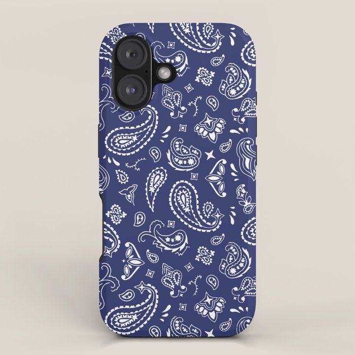 Blue Bandana iPhone Case Gallery Image 1