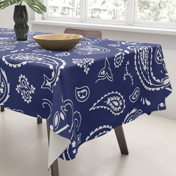 Blue Bandana Tablecloth Gallery Image 3