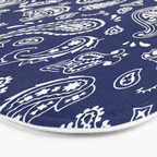 Blue Bandana Bath Mat Gallery Image 3