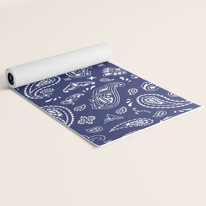 Blue Bandana Yoga Mat Gallery Image 2