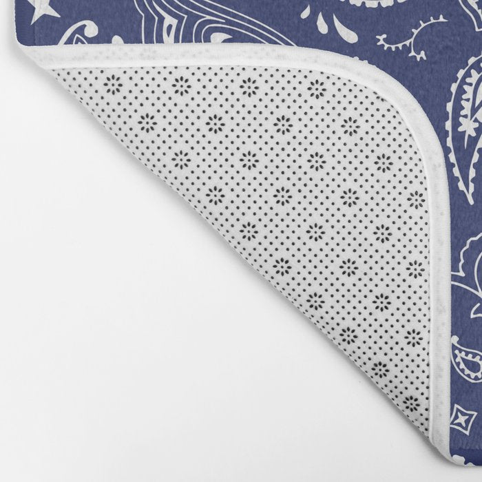 Blue Bandana Bath Mat Gallery Image 2