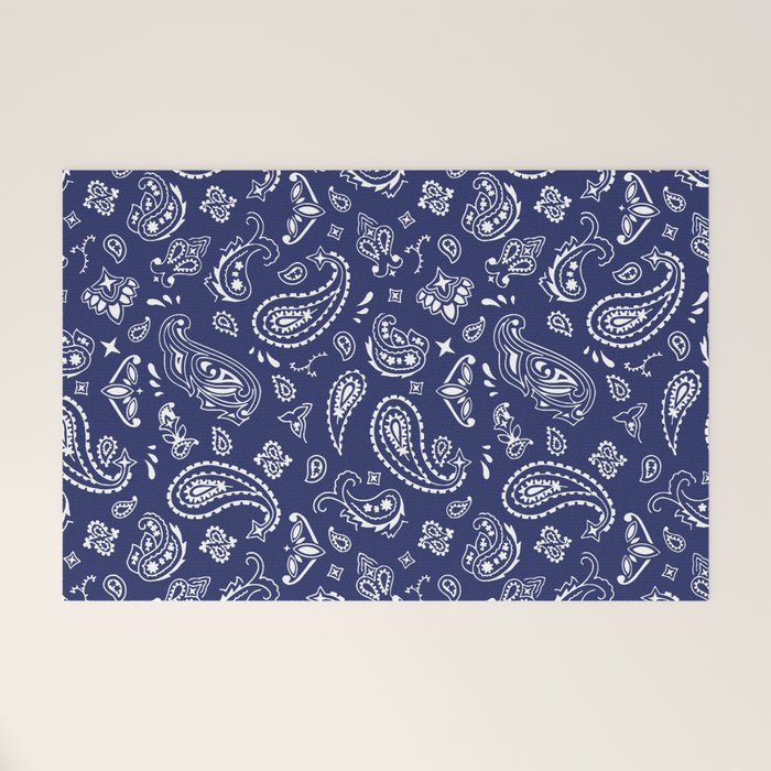Blue Bandana Welcome Mat Gallery Image 1