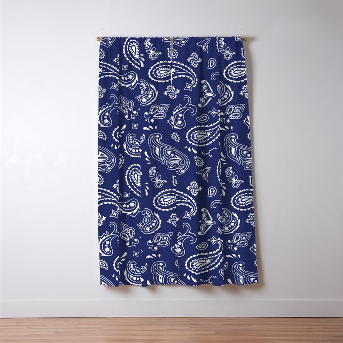 Blue Bandana Window Curtain Gallery Image 3
