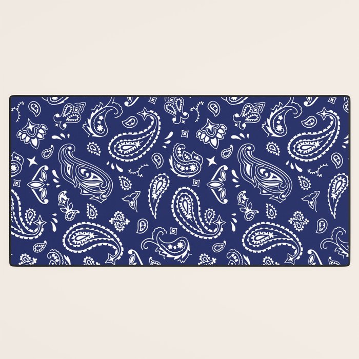 Blue Bandana Desk Mat Gallery Image 3